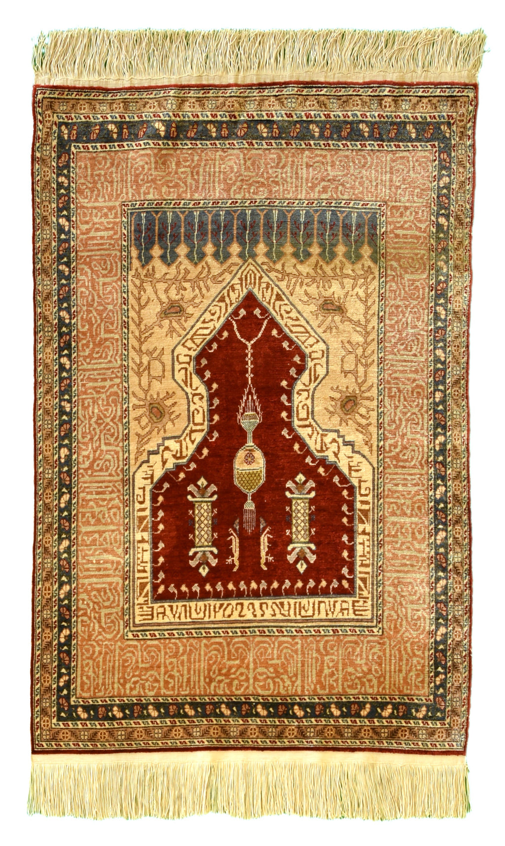 Antique Hereke Silk Turkish 2 x 3