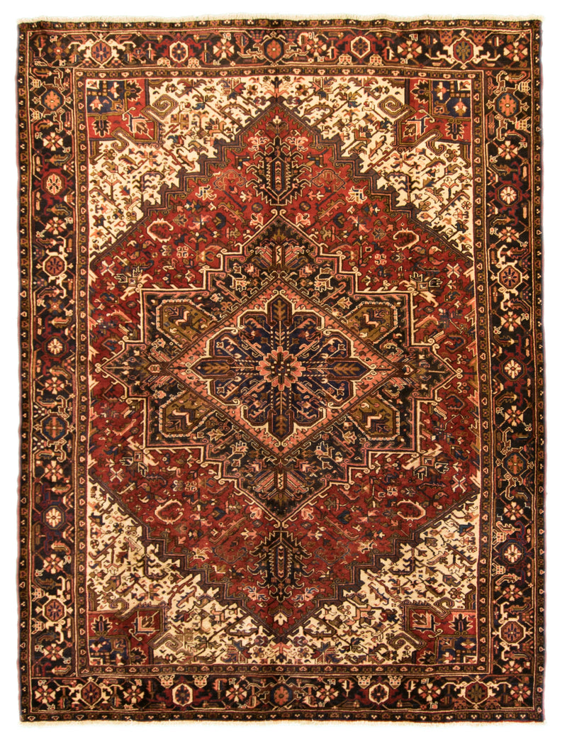 Vintage Heriz Persian Rug 8 x 10