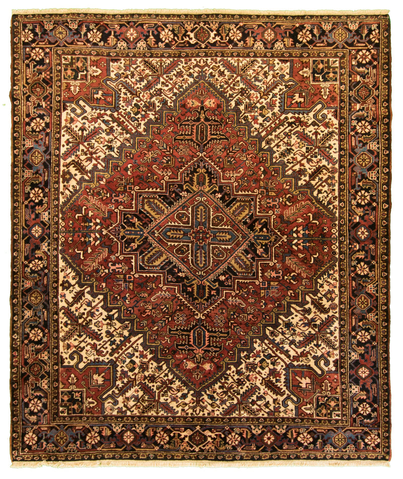 Vintage Heriz Persian Rug 9 x 12