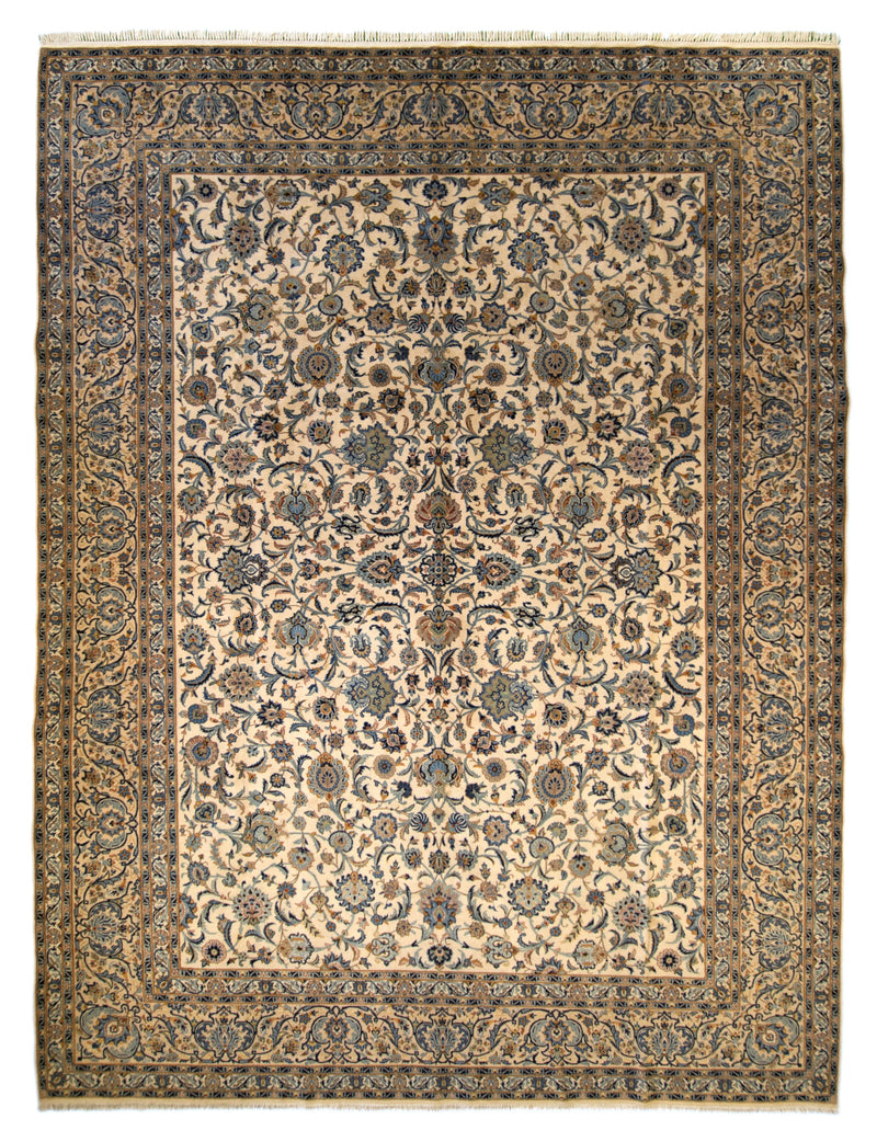 Kashan Persian Rug 10.7 x 14.4