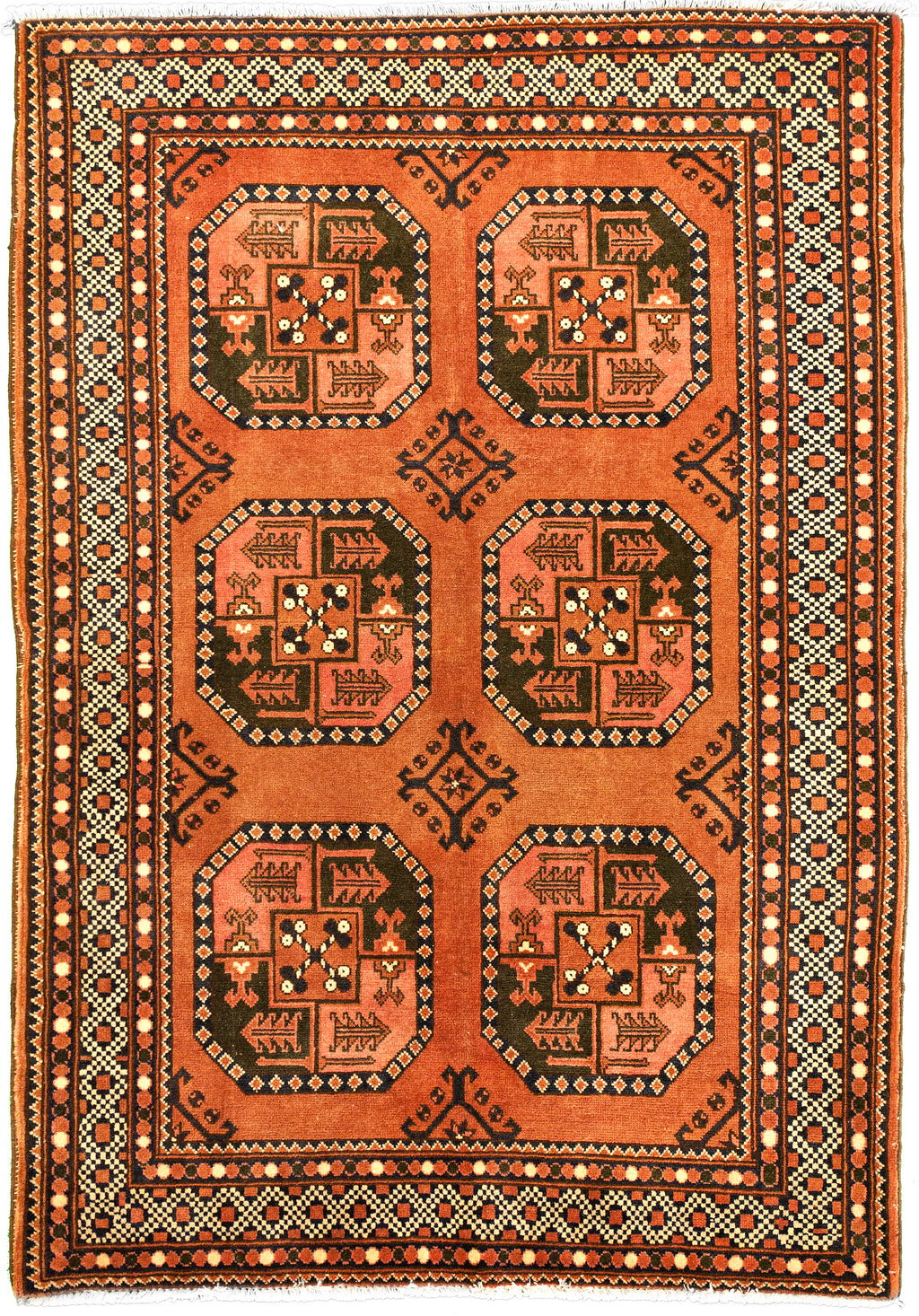 Afghan Tribal Rust 4x6