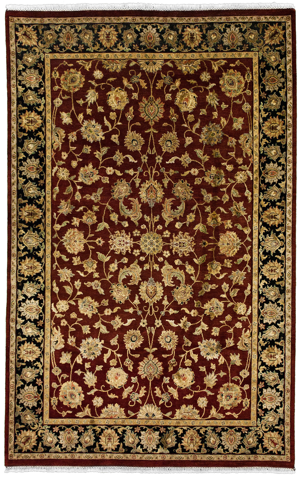 Indo Collection- Tabriz Red 6 x 9