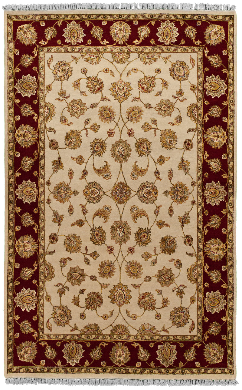 Indo Collection- Tabriz Ivory 6 x 9