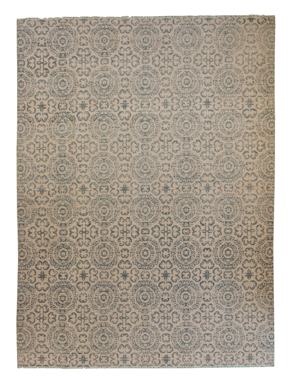 Ganga Collection Beige 9x12 On Sale 50% Off