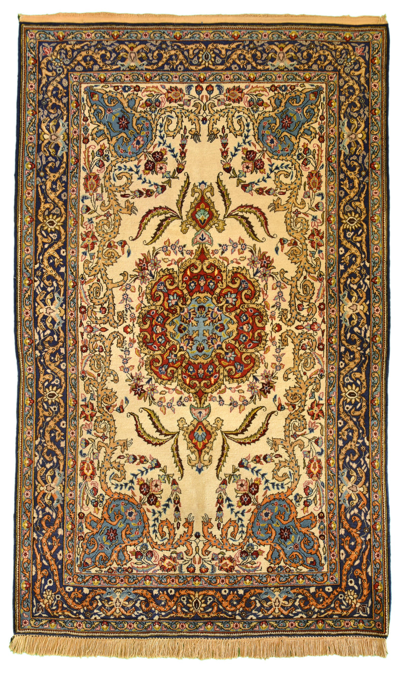 Qom Persian Wool & Silk 5 x 7