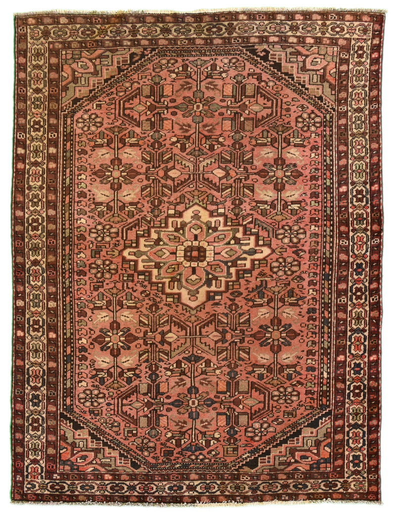 Hossainabad Persian Rug 5 x 7