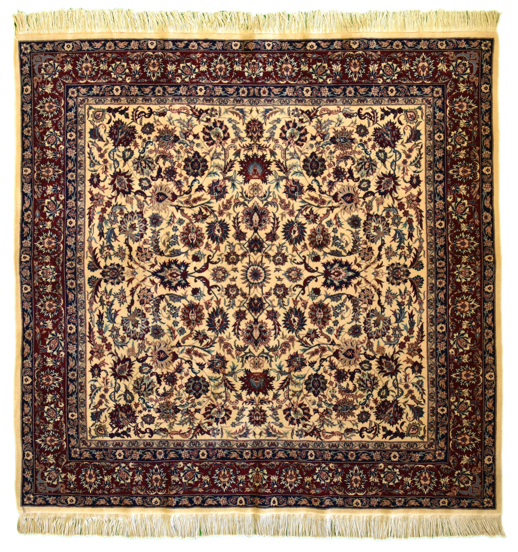 Kashan Persian Rug  6 x 6