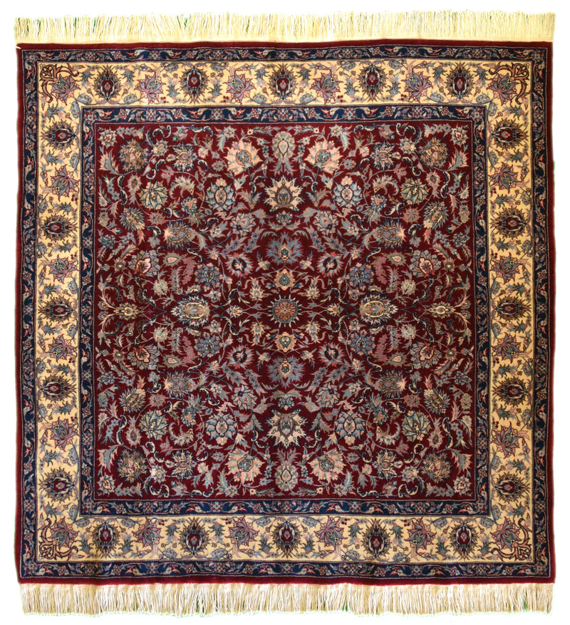 Kashan Persian Rug 5 x 5