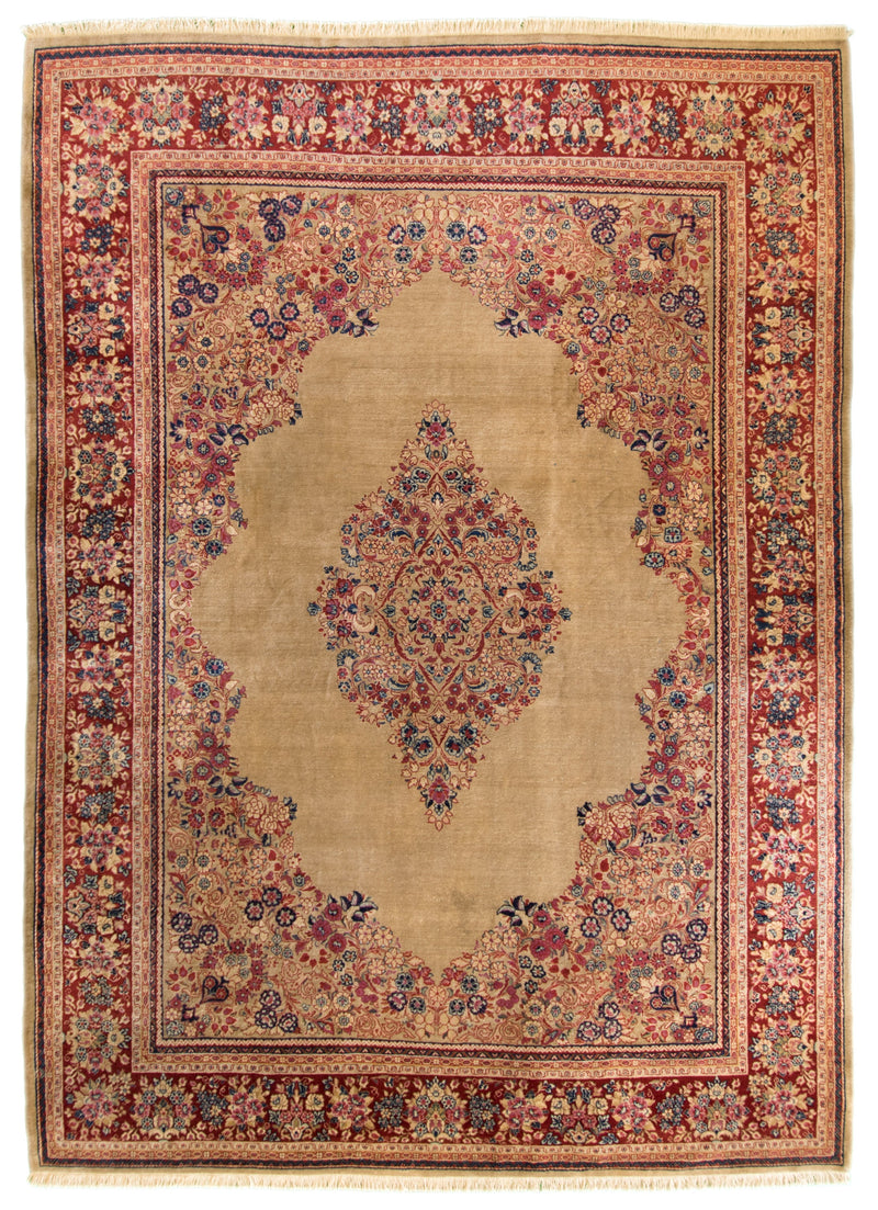 Antique Sarouk Rug 10 x 14