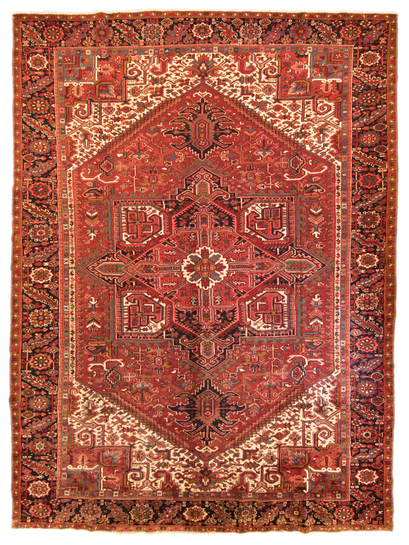 Antique Heriz Persian Rug 9 x 12