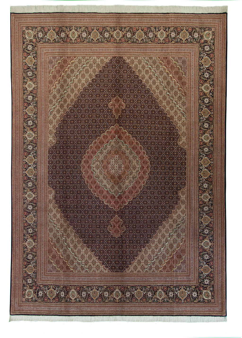 Persian Tabriz - Mahi Black 8.6x11.6