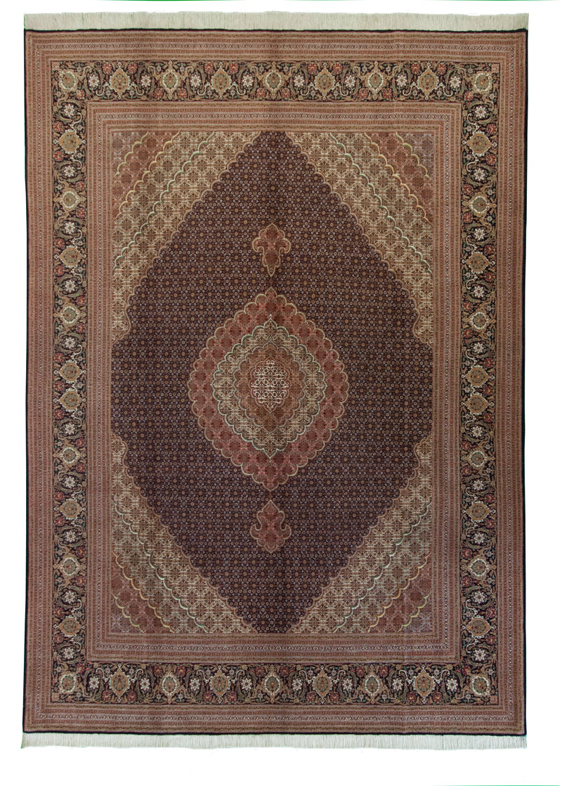 Persian Tabriz - Mahi Black 8.6x11.6